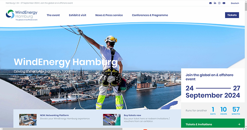 The Hamburg Wind Energy Exhibition in Germany is about to be held, and Wind Leading New Energy will participate with the latest technology